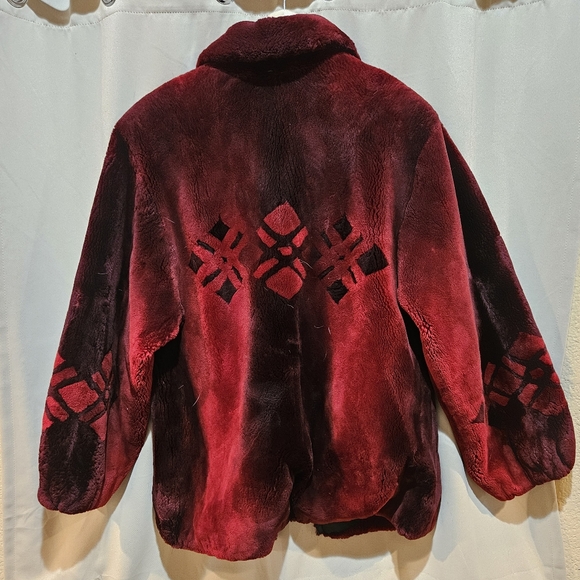 Scarlet Sheared Beaver Fur Jacket - Picture 6 of 6